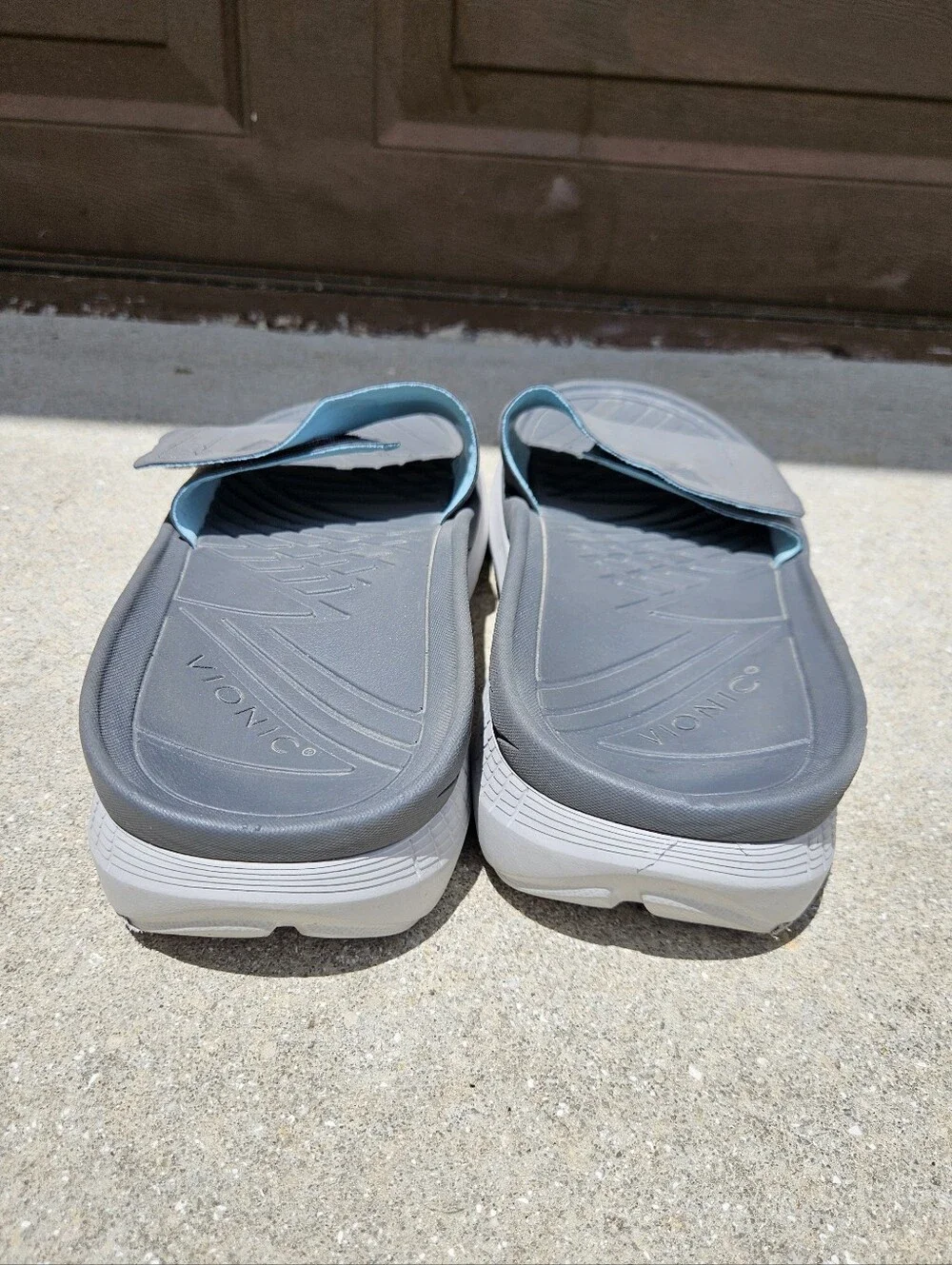 VIONIC Adjustable Unisex Recovery Slide Sandals Rejuvenate Women Sz 12 Mens 10.5